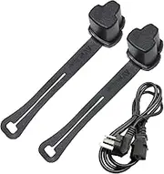 Outlet Plug Covers - 3 Prong Plug Protector Cover | 2X Safety Caps Weatherproof, Replacement Parts for Engine Block Heater Cords, Heater Block End Protection