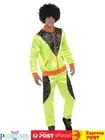 Mens Retro Neon 80's Height Fashion Scouser Tracksuit Shell Suit Costume