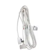 Indoor Extension Cord with Switch 16/2 SPT-2 15 ft. L White