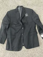 Men’s Black Kenneth Cole Suit Jacket Size 48R $289.99