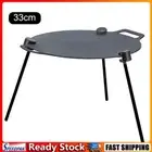 33cm Travel Frying Pan Multi-Purpose Grill Pan with Triangular Bracket Set