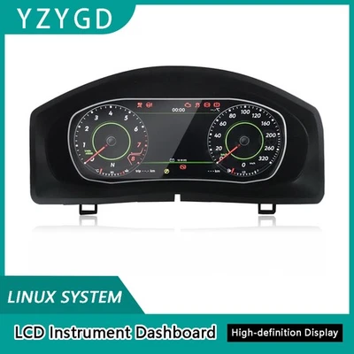 Digital LCD Instrument Cluster Speedometer Dashboard For Volkswagen Tiguan 10-17