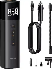 Tyre Inflator Portable Air Pump 150PSI/10.3BAR DC 12V Air Compressor with LED Li