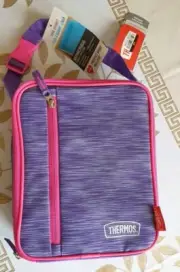 Thermos Upright Insulated Lunch Box Bag 9.2x7.2x3 LDPE Liner Antimicrobial - New