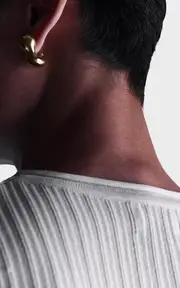 [Sauer] 18k Yellow Gold Mochi Earrings