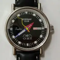 在飛比找Yahoo!奇摩拍賣優惠-BOSSWAY黑色流行機械錶35mm不含龍頭