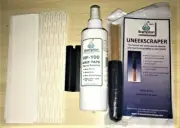 SUPER BRAMPTON GOLF GRIP KIT, TAPESCRAPER, 30 TAPE STRIPS, 8oz SOLVENT, HOLDER