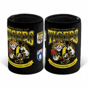 Richmond Tigers AFL Retro Design Beer Can Bottle Cooler Stubby Holder Cosy