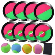Toss and Catch Paddle Game Disc 4 Set Paddle Toss and Catch Ball Sport Game
