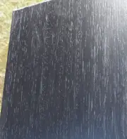 Black Ebony wood veneer panel 6" x 12" x 3/4" plywood board 5 ply veneer core