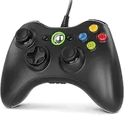 Gezimetie Wired Controller for 360, PC Game Controller for 360 with Dual-Vibration Turbo Compatible with 360/360 Slim and PC Windows 7,8,10,11