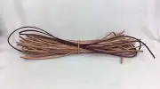 64 3mm Leather Cord String Pieces 12” Long Each, Also 2 Flat Pieces @36”