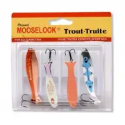 Mooselook Wobbler - Trout 4-Pack Kit - MLTR by Brecks - Fishing Lure Kit