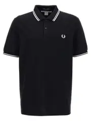 [Comme Des GarçOns Shirt] Comme Des GarçOns Shirt-Comme Des GarçOns Shirt X Fred Perry Polo Bianco/Nero-Uomo XL White/Black