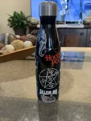 Salem MA Stainless Water Bottle Witch City Hocus Pocus Memento Miri Goth Punk