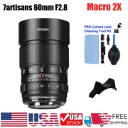 7Artisans 60mm F2.8 Macro 2X Full Frame Lens For Canon R/Nikon Z/SonyE Mount