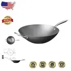 Versatile 14-Inch Metallic Wok with Non-Stick Coating – Induction Compatible