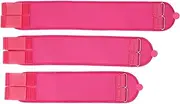 [Generic] O/X Leg Type Correction Belt- 3 Pack Adjustable Legs Corrector Belt Knock Knees Shape Straightening Band Bandage for Child Adult (Color : Pink L)