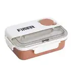 stainless steel Bento Box,Lunch Box, 3 stainless steel Compartments 900ml