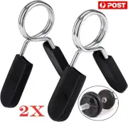 2PCS 25mm Barbell Locks Collars Olympic Barbells Muscle Clamp Bar Lockjaw 1" AU