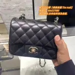 CHANEL 香奈兒 CLASSIC FLAP CF 經典方胖子 金扣 羊皮 A35200 鏈條包 斜背包