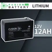 12V 12AH> 10A Fusion Lithium Deep Cycle Solar Caravan Marine UPS LiFePO4 Battery