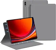 Magnetic Case Compatible with Samsung Galaxy Tab S9 Ultra 5G Case 14.6 Inch 2023 (SM-X910/X916B/X918U) Slim Tablet Cover, Magnetic Attachment, Cover Auto Wake/Sleep (Color : Grey)