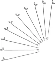 SEWACC 10Pcs Reusable Bead Needles Metal Craft Needle Kit for Jewelry Making Bracelet Beading Hook Design Durable Construction Easy for Beginners