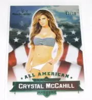 2015 Benchwarmer Signature CRYSTAL McCAHILL All American #15 Green/10 PLAYBOY