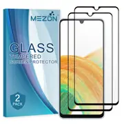 [2 Pack] Full Coverage Samsung Galaxy A33 5G Tempered Glass Crystal Clear Premium 9H HD Screen Protector by MEZON (Galaxy A33 5G, 9H Full) – FREE EXPRESS