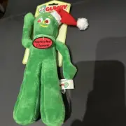 Gumby Dog Toy Santa Hat Christmas New Squeak Multipet