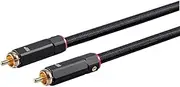 Monoprice Onix Series Digital Coaxial Audio/Video RCA Subwoofer CL2 Rated Cable, RG-6/U 75-ohm 15ft,Black
