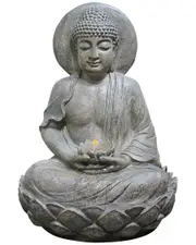 Peaktop Outdoor Buddha Zen Fountain with Led Light