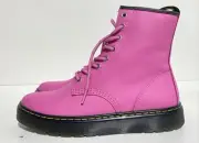 Dr Martens Zavala Women Pink Solid Lace Up Boots Size 7