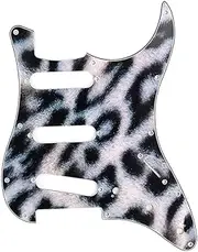 11 Hole St Guitar Pickguard SSS Sc ch Plate for St ocaster Style Guitar Pard Stripe Animal Hair GSSS117
