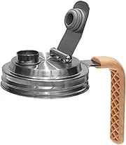 Stainless Steel Mason Jar Lids - Multipurpose Mason Jar Pitcher Lid & Pourer Lid, Reusable, Twist Lock, Dishwasher Safe