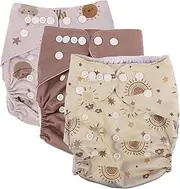 MOTHNUR Infant Diapers Waterproof Baby Diapers Reusable Swim Nappies for Newborns