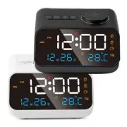 LED digital alarm clock, time calendar, temperature, FM radio, desktop clock