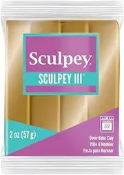 Sculpey III Oven Bake Polymer Clay- 57g - Jewelry Gold, S302 1132