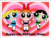 Powerpuff Girls Edible Icing Cake Topper Birthday Cake Decorations (3 Sizes)