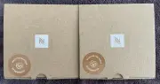 2 Nespresso Vertuo Clear Glass Espresso Cups & Saucers Made in France NIB