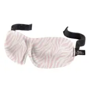 Bucky 40 Blinks Zebra Sleep Mask Contoured Travel Padded Foam Blindfold