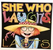 Mary Engelbreit Handmade Magnet-She Who Laughs