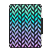 iPad Pro 12.9-inch (5th/6th gen) Impact Folio Case Pastel Ombre Herringbone Transparent