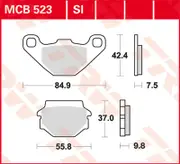 TRW Lucas Brake lining MCB523