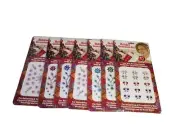 7x Holiday Christmas Gemstone Kit Bedazzle Commodore Mfg Corp 2008 Ornament Card