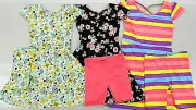 Girls Joyce Concept New York Assorted Dress & Shorts 2PC Set Sizes 4 - 6X