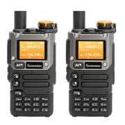 2Pcs Quansheng UV-K58 5W Walkie Talkie Air Band Radio UHF VHF DTMF FM Scrambler NOAA Wireless Frequency Two-Way Handheld
