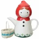 Sun Art Cute Tableware "Little Red Riding Hood" Teapot & Cup (Tea Set for 1 Pers