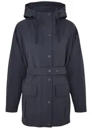 Max Mara Weekend Bath Hooded Nylon Jacket - Navy - 10 (UK10 / S) 10 (UK10 / S)